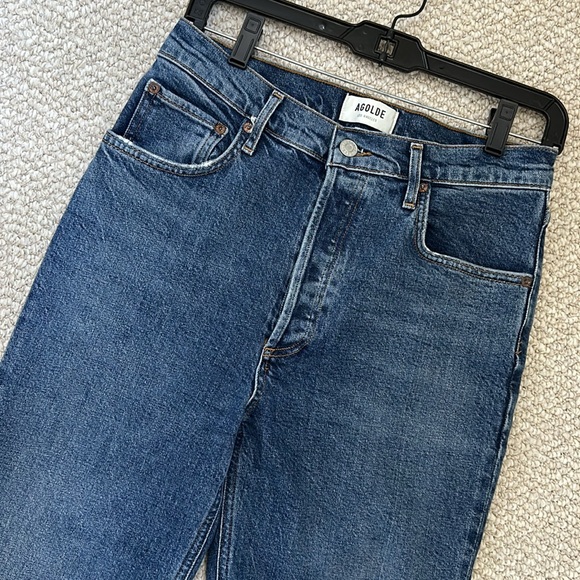 Agolde Riley High Rise Crop - Picture 3 of 8